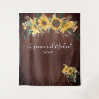 Rustic Country Sunflower Wedding Wood