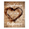Rustic Country Twine Heart Burlap Wedding Poster