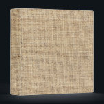 Rustic Country Vintage Burlap 3 Ring Binder<br><div class="desc">Rustic Country Vintage Burlap</div>