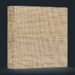 Rustic Country Vintage Burlap 3 Ring Binder<br><div class="desc">Rustic Country Vintage Burlap</div>