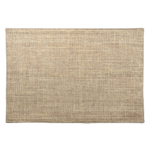 Rustic Country Vintage Burlap Cloth Placemat