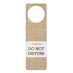 Rustic Country Vintage Burlap Door Hanger