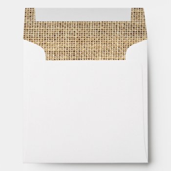 Rustic Country Vintage Burlap Envelope by allpattern at Zazzle