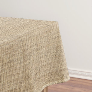 Rustic Country Vintage Burlap Tablecloth