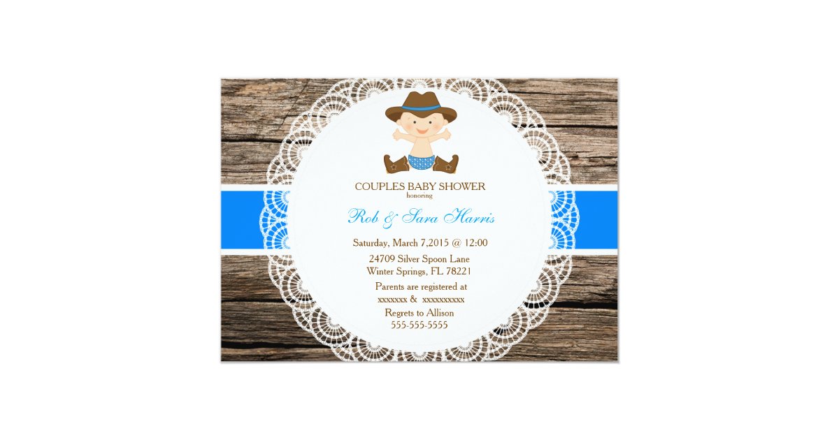 Rustic Country Vintage Camo Baby Shower Invite Zazzle Com