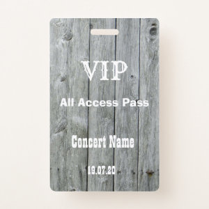 Rustic Country VIP All Access Pass Concert Badge