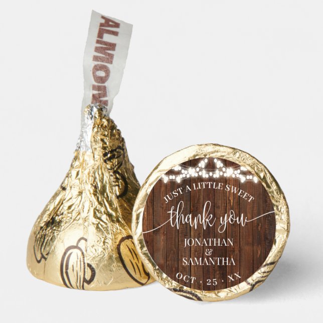 Rustic Country Wedding Bridal Shower Sweet Favor (Front)