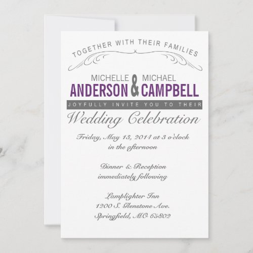 Rustic Country Wedding Invitation