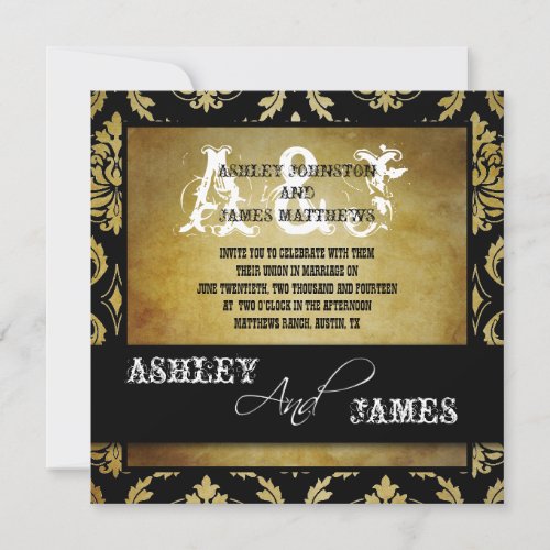 Rustic Country Wedding Invitation