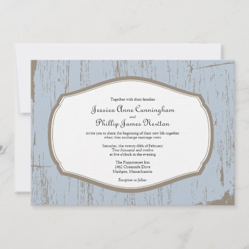 Rustic Country Wedding Invitation