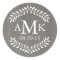 Rustic Country Wedding Monogram Stickers