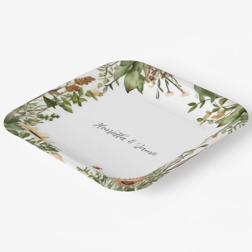 Rustic Country Wedding  Paper Plates