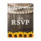 Rustic Country Wedding RSVP | Sunflower Lights