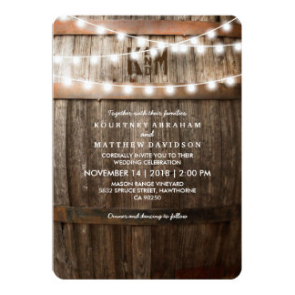wedding invitation rustic