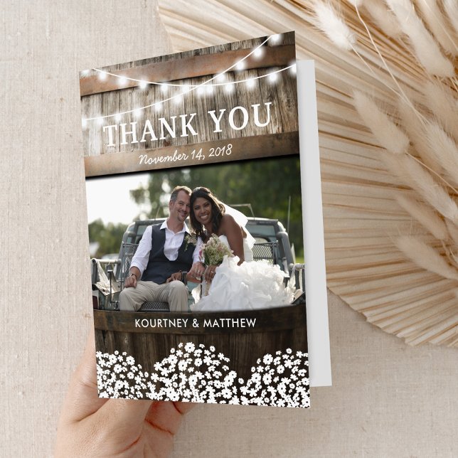 Rustic Country Wedding Thank You (Creator Uploaded)