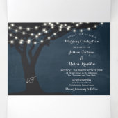 Rustic Country Wedding Tri-Fold Invitations RSVP (Inside Middle)