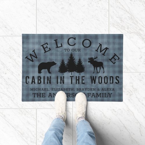 Rustic Country Welcome to our Neck of the Woods Doormat