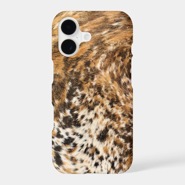Rustic Country Western Long Horn Leather Pattern Iphone Case (Back)