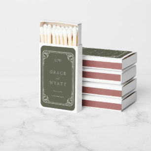 Rustic Country Western Wedding Matchboxes