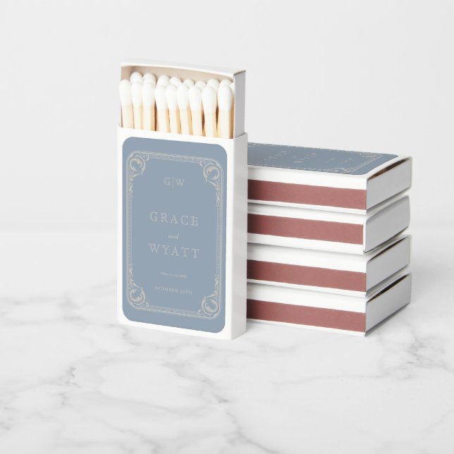Rustic Country Western Wedding Matchboxes (Stacked)