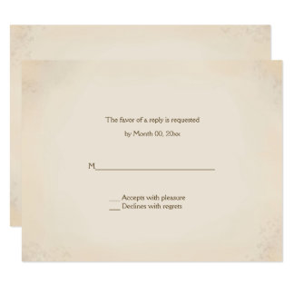 Rustic Country Western Wedding Reply Cards
