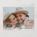 Rustic Country Western Wedding Thank You Postcard