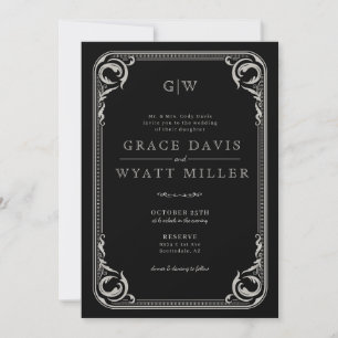 Rustic Country Western Wedding with Details Invitation