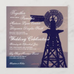 Rustic Country Windmill Wedding Invitations