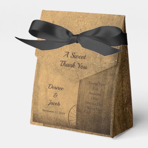 Rustic Country Wood Barn Vintage Western Wedding Favor Boxes
