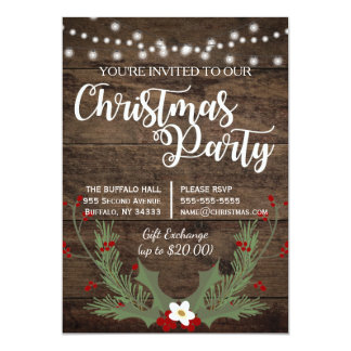 Country Christmas Party Invitations 9