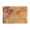Rustic Country Wood Double Hearts Wedding RSVP