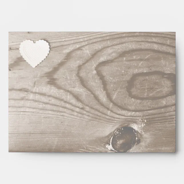 Rustic Country Wood Grain Invitation Envelopes Zazzle