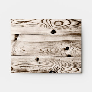 Rustic Country Wood Grain RSVP Envelopes