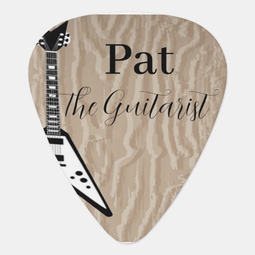 Rustic Country Wood Guitar Pick