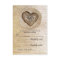 Rustic country wood heart wedding RSVP cards
