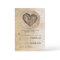 Rustic country wood heart wedding RSVP cards