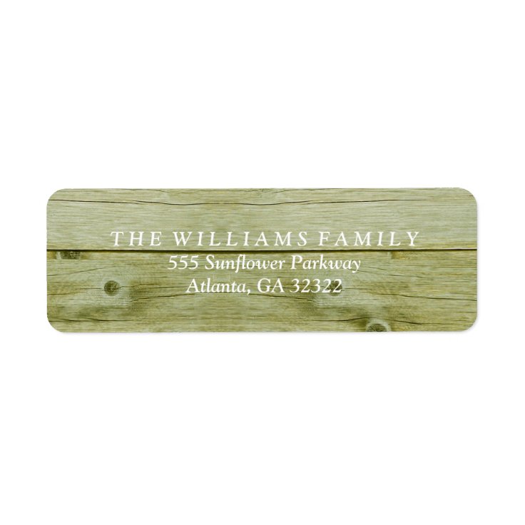 Rustic Country Wood Label | Zazzle