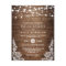 Rustic Country Wood Twinkle Lights Lace Wedding