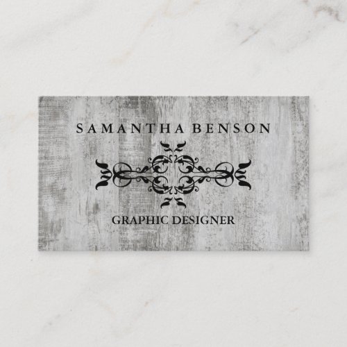 Rustic Country Wooden Texture Graphic Business Car Business Card