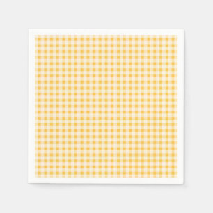 RUSTIC COUNTRY YELLOW GINGHAM NAPKIN