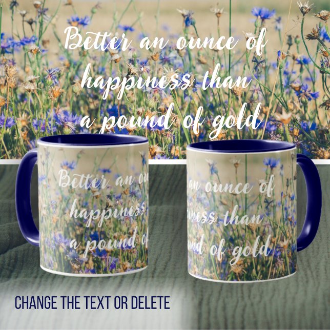 Rustic Countryside Cornflower Field Mug (Creator Uploaded)