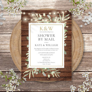 Rustic Couples Shower By Mail Long Distance Invitation