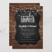 Rustic Couples Shower Invitation (Front/Back)