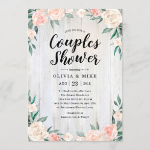 Rustic Couples Shower Invitations