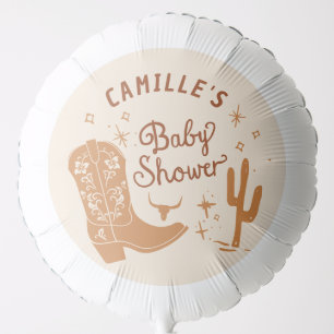 Rustic Cowboy Baby Shower Balloon
