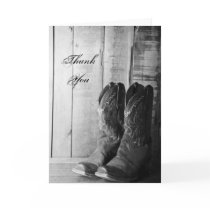 Rustic Cowboy Boots Wedding Groomsman Thank You Rustic Cowboy Boots Wedding Groomsman Thank You
