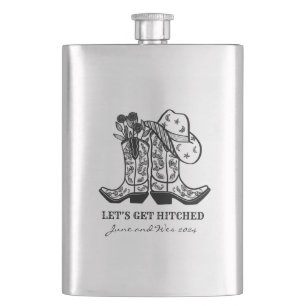 Rustic Cowboy Groomsman Gift Bachelor Party Flask