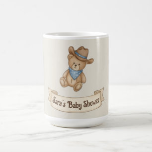 Rustic Cowboy Watercolor Boy Baby Shower Coffee Mug