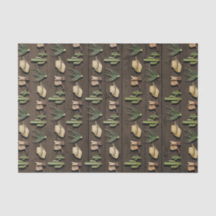 Rustic Cowboy Western Rodeo Wooden Birthday Party Tissue Paper