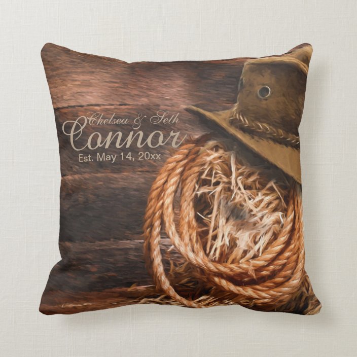 rustic western throw pillows